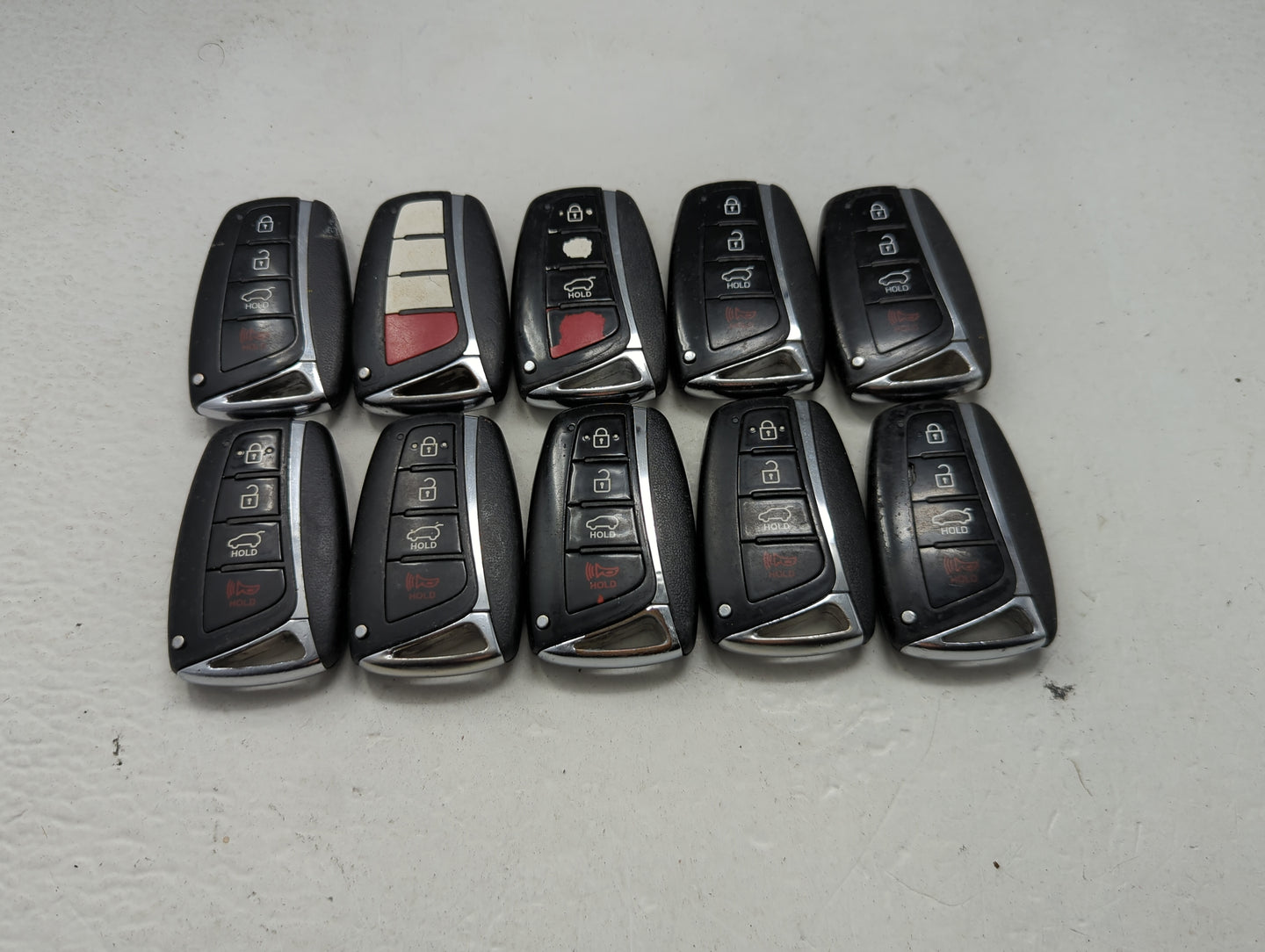 Lot of 10 Hyundai Keyless Entry Remote Fob MIXED FCC IDS 1473713 - Oemusedautoparts1.com