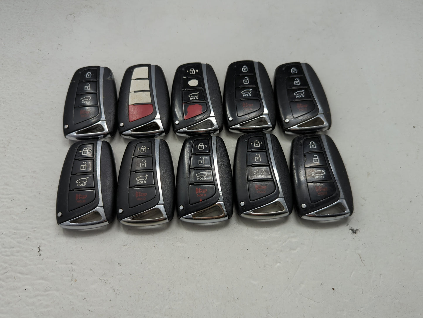 Lot of 10 Hyundai Keyless Entry Remote Fob MIXED FCC IDS 1473713 - Oemusedautoparts1.com