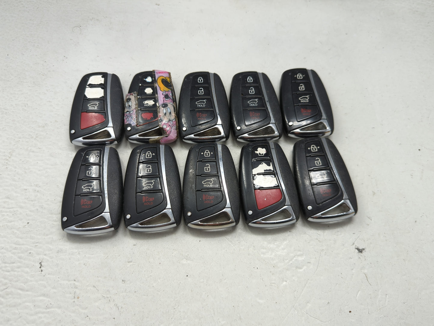 Lot of 10 Hyundai Keyless Entry Remote Fob MIXED FCC IDS 1473714 - Oemusedautoparts1.com