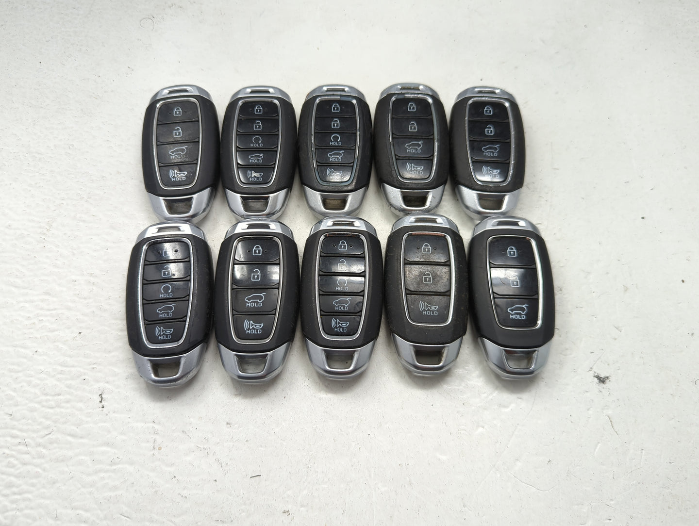 Lot of 10 Hyundai Keyless Entry Remote Fob MIXED FCC IDS MIXED PART 1473778 - Oemusedautoparts1.com