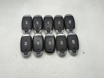 Lot of 10 Hyundai Keyless Entry Remote Fob MIXED FCC IDS MIXED PART 1473779