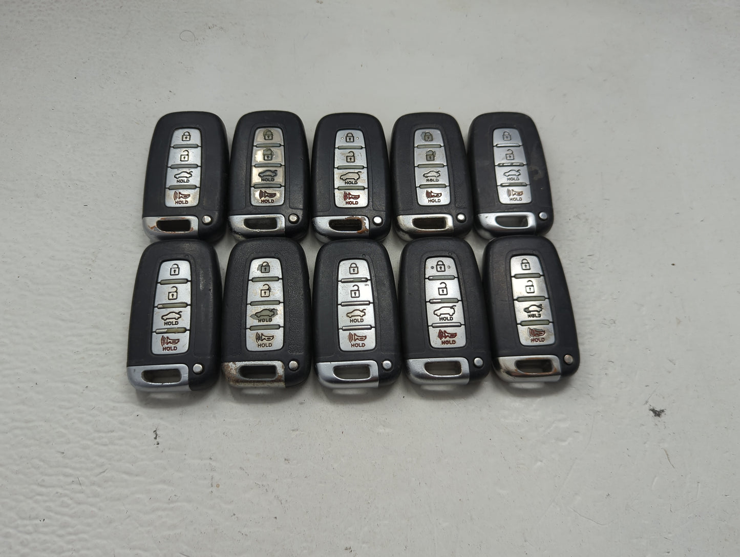 Lot of 10 Hyundai Keyless Entry Remote Fob MIXED FCC IDS MIXED PART 1473781 - Oemusedautoparts1.com