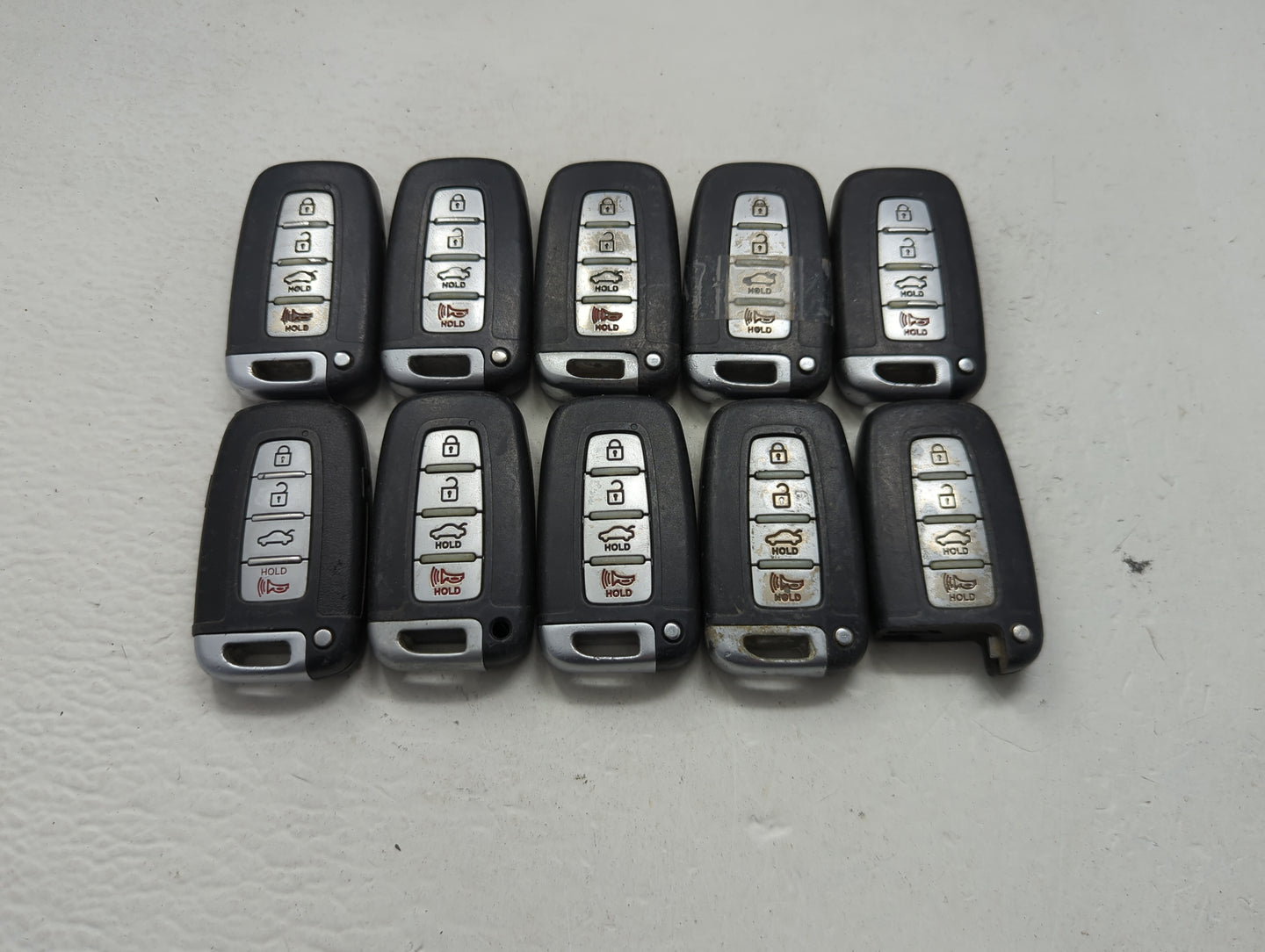 Lot of 10 Hyundai Keyless Entry Remote Fob MIXED FCC IDS MIXED PART 1473782 - Oemusedautoparts1.com