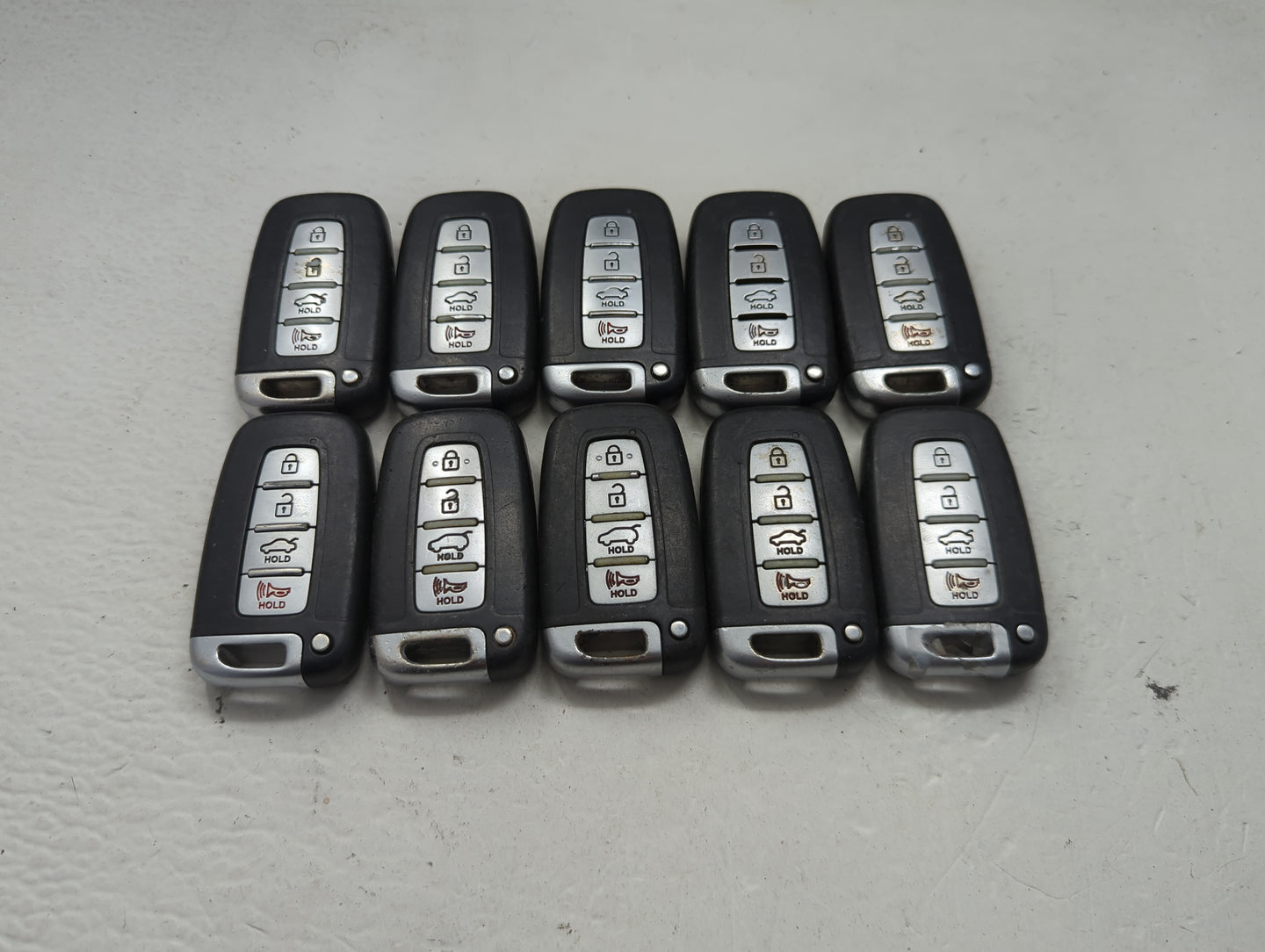 Lot of 10 Hyundai Keyless Entry Remote Fob MIXED FCC IDS MIXED PART 1473783 - Oemusedautoparts1.com