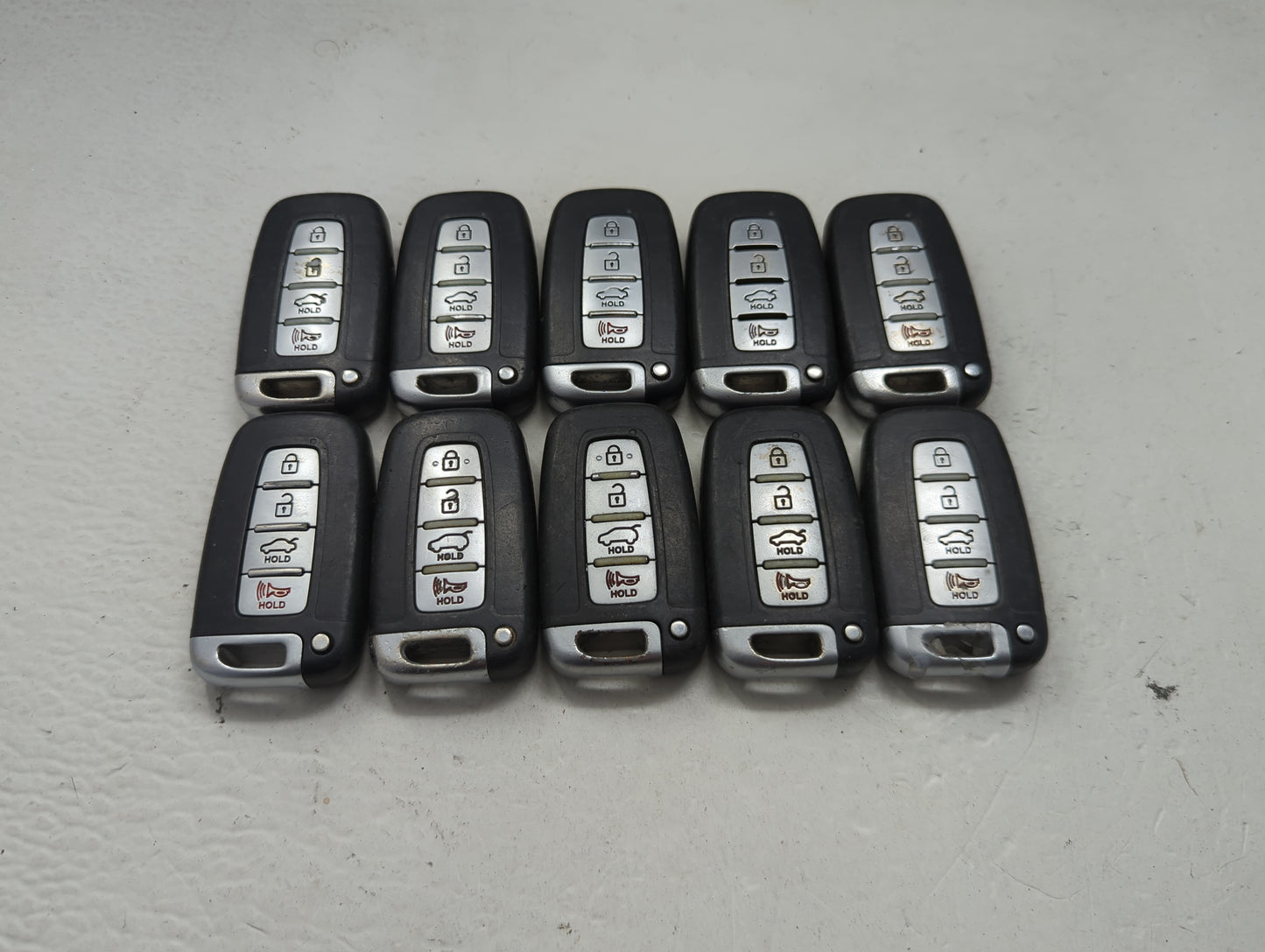 Lot of 10 Hyundai Keyless Entry Remote Fob MIXED FCC IDS MIXED PART 1473783 - Oemusedautoparts1.com