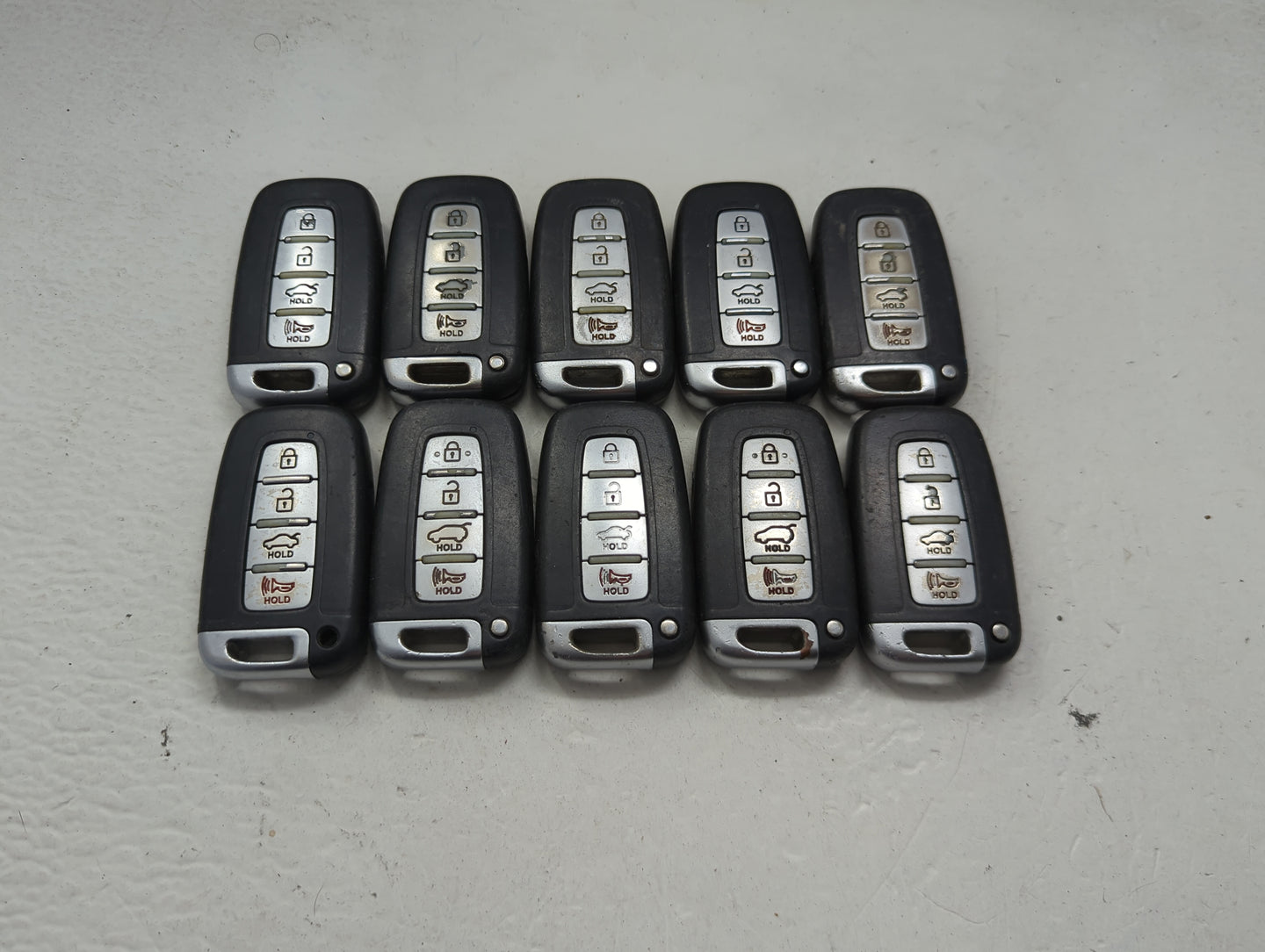 Lot of 10 Hyundai Keyless Entry Remote Fob MIXED FCC IDS MIXED PART 1473785 - Oemusedautoparts1.com