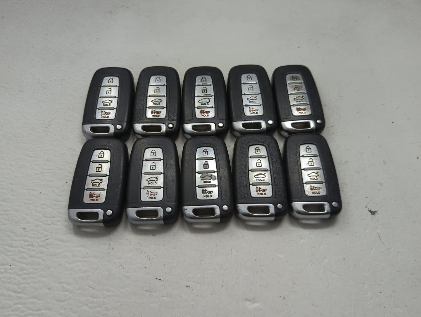 Lot of 10 Hyundai Keyless Entry Remote Fob MIXED FCC IDS MIXED PART 1473788 - Oemusedautoparts1.com
