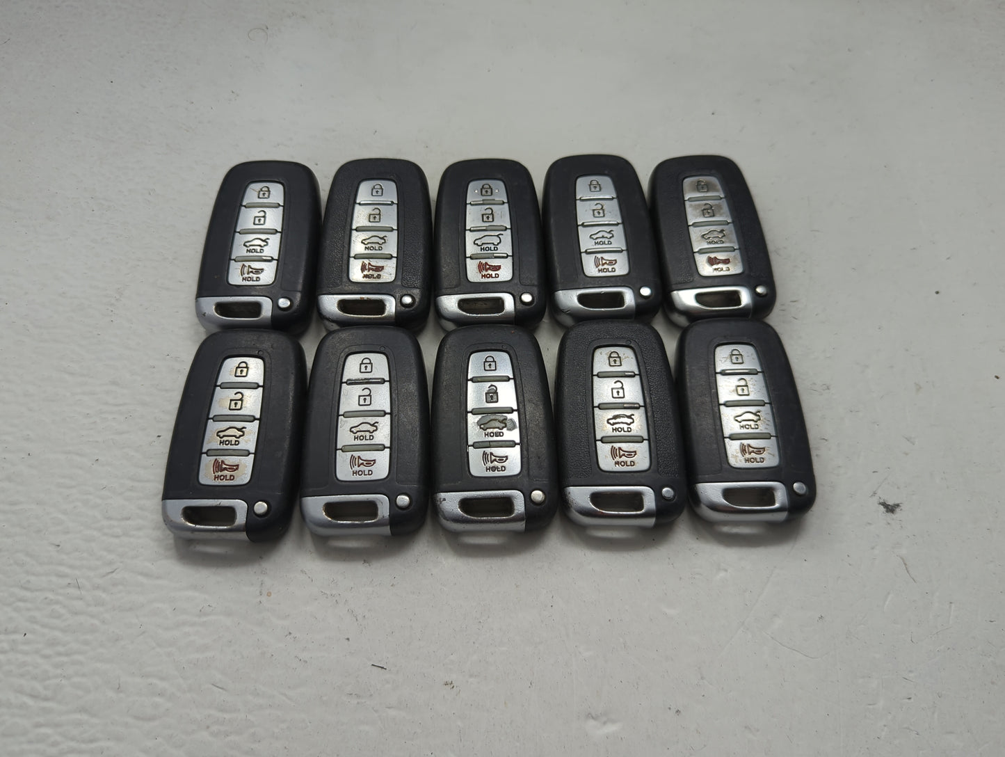 Lot of 10 Hyundai Keyless Entry Remote Fob MIXED FCC IDS MIXED PART 1473788 - Oemusedautoparts1.com