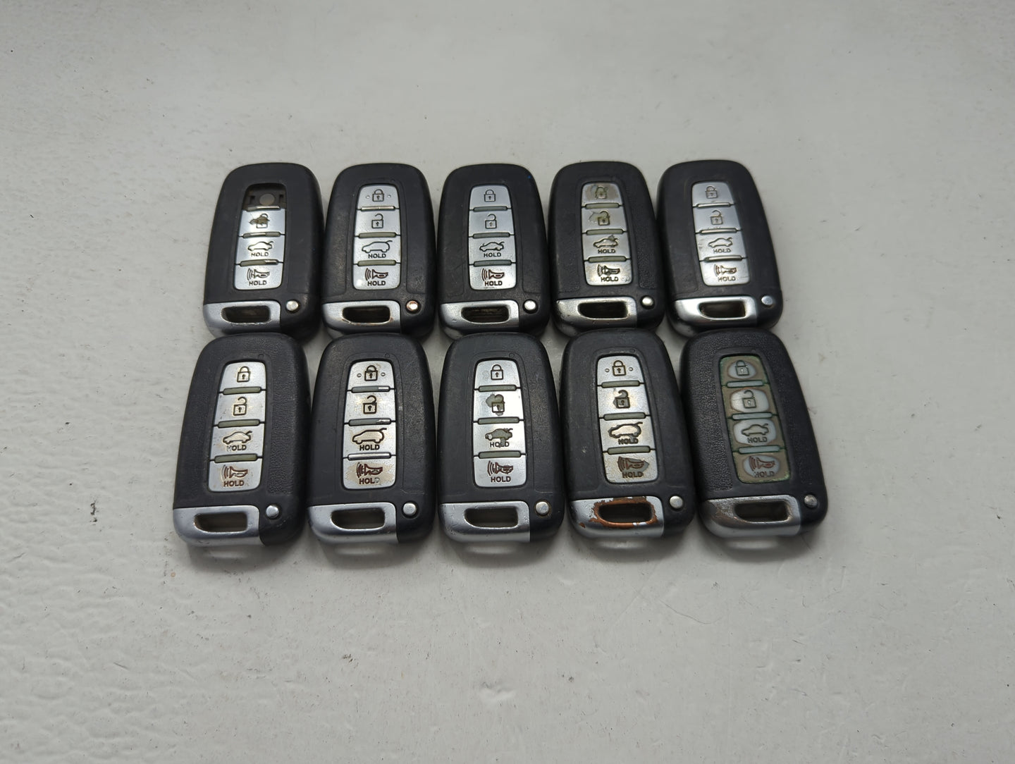 Lot of 10 Hyundai Keyless Entry Remote Fob MIXED FCC IDS MIXED PART 1473789 - Oemusedautoparts1.com
