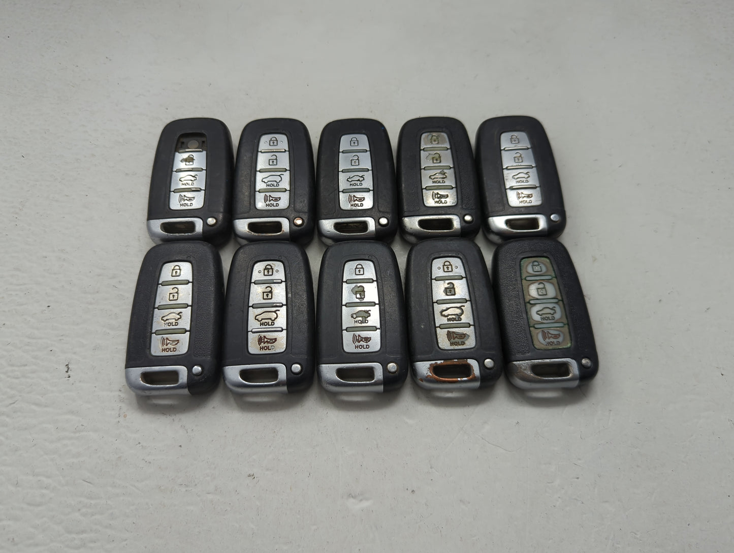Lot of 10 Hyundai Keyless Entry Remote Fob MIXED FCC IDS MIXED PART 1473789 - Oemusedautoparts1.com