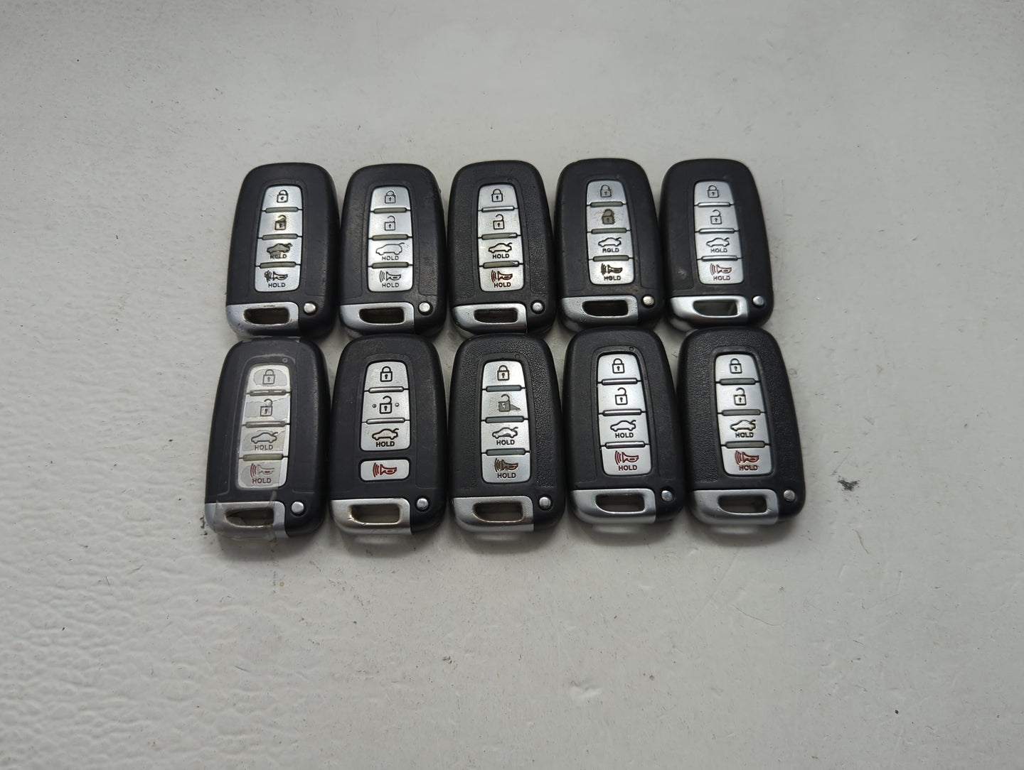 Lot of 10 Hyundai Keyless Entry Remote Fob MIXED FCC IDS MIXED PART 1473790 - Oemusedautoparts1.com