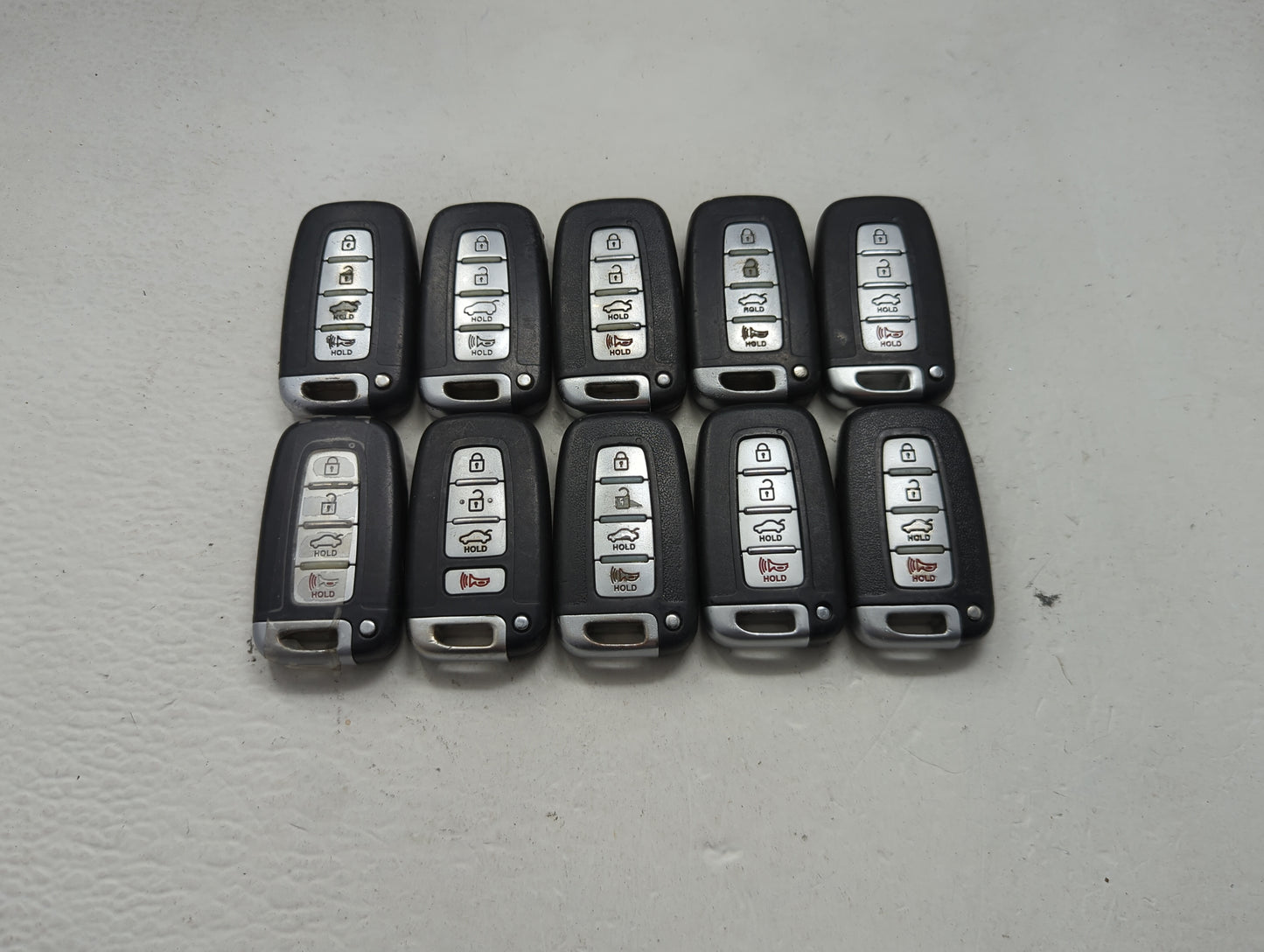 Lot of 10 Hyundai Keyless Entry Remote Fob MIXED FCC IDS MIXED PART 1473790 - Oemusedautoparts1.com