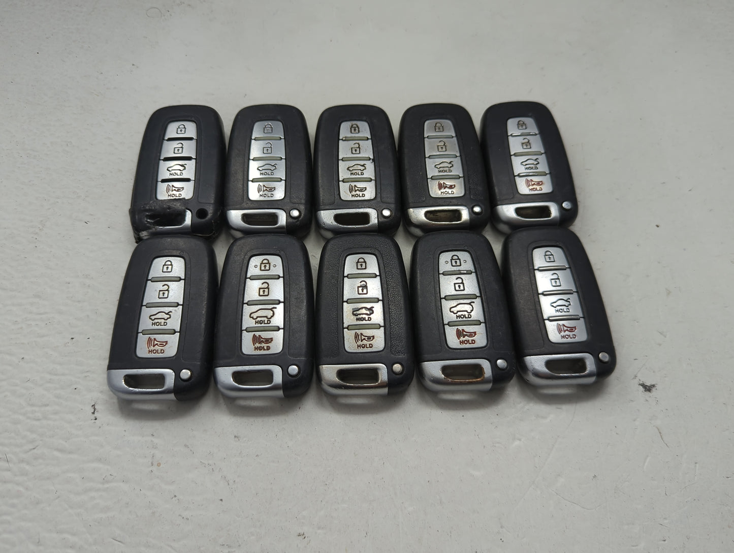 Lot of 10 Hyundai Keyless Entry Remote Fob MIXED FCC IDS MIXED PART 1473791 - Oemusedautoparts1.com
