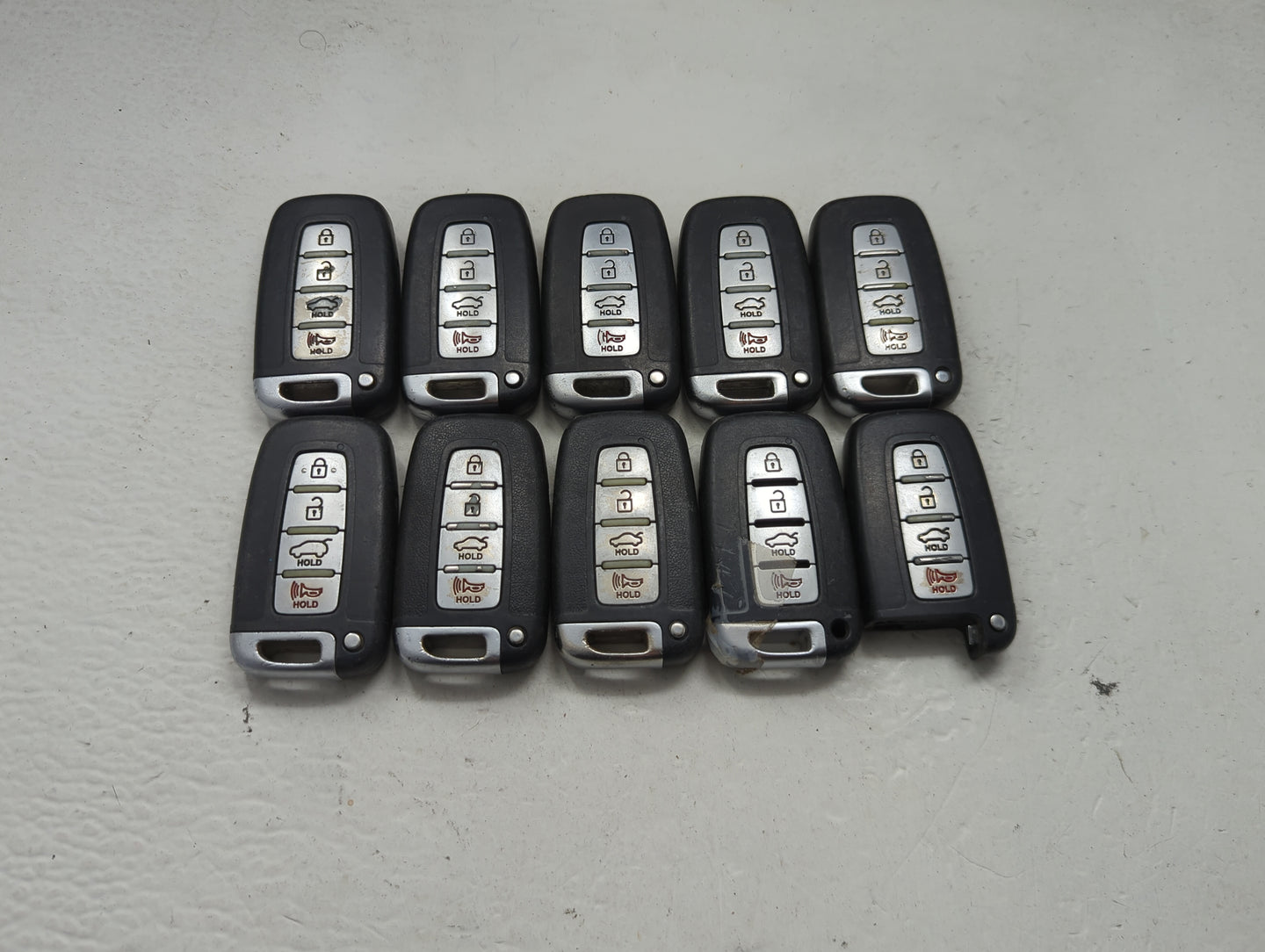 Lot of 10 Hyundai Keyless Entry Remote Fob MIXED FCC IDS MIXED PART 1473792 - Oemusedautoparts1.com