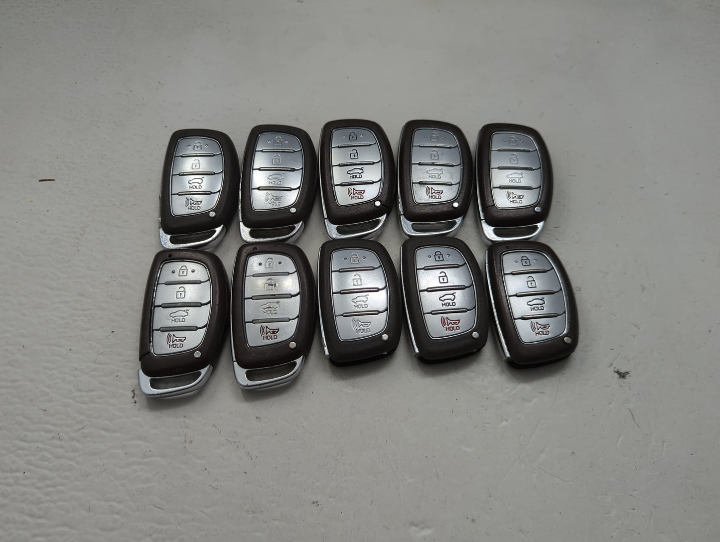 Lot of 10 Hyundai Keyless Entry Remote Fob MIXED FCC IDS MIXED PART 1473799 - Oemusedautoparts1.com