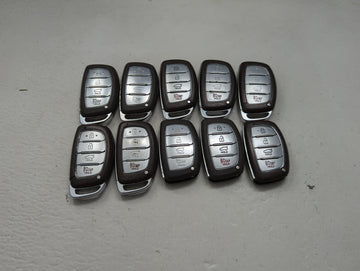 Lot of 10 Hyundai Keyless Entry Remote Fob MIXED FCC IDS MIXED PART 1473799 - Oemusedautoparts1.com