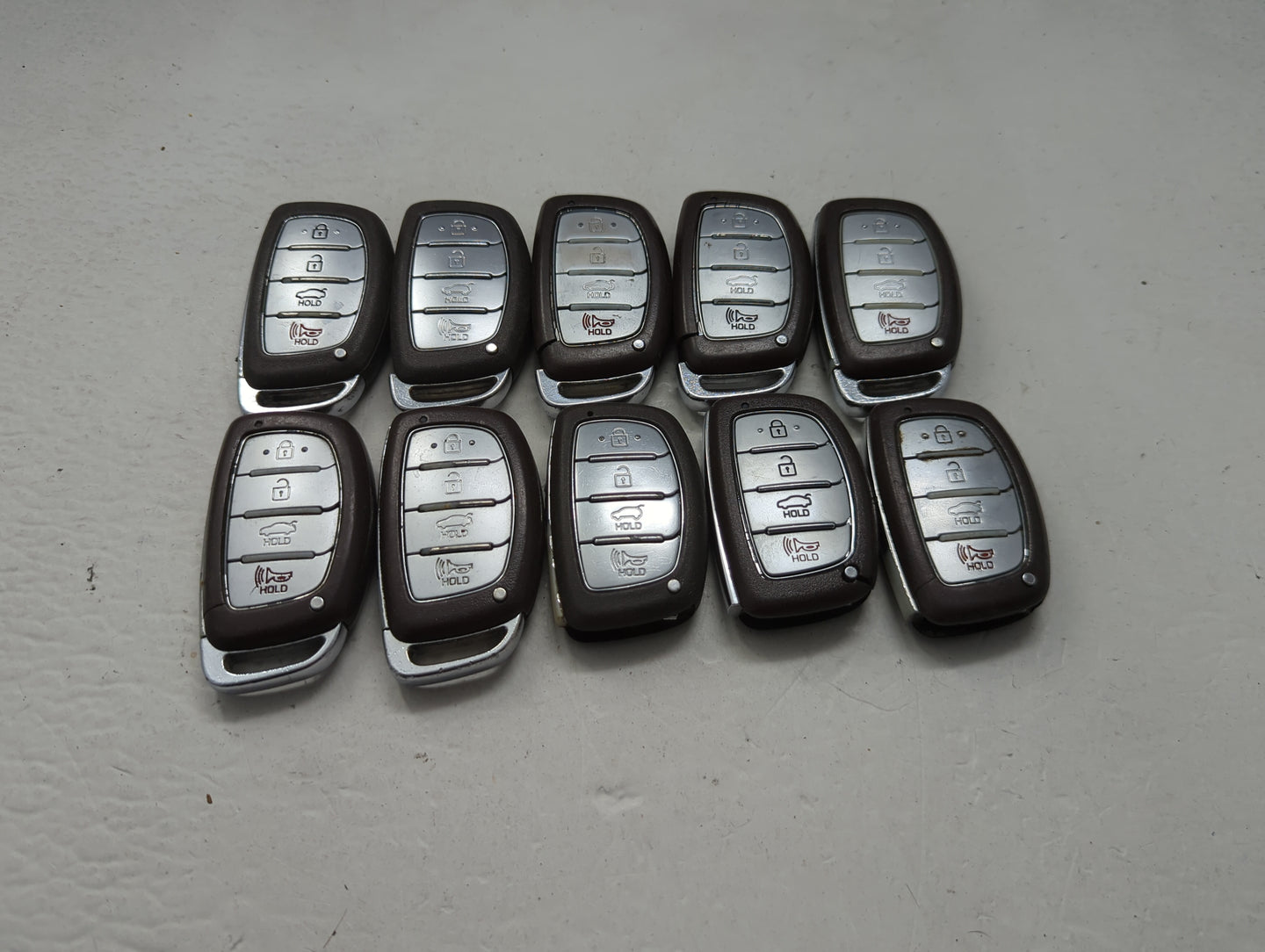 Lot of 10 Hyundai Keyless Entry Remote Fob MIXED FCC IDS MIXED PART 1473802 - Oemusedautoparts1.com