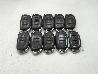 compare product Lot of 10 Hyundai Keyless Entry Remote Fob MIXED FCC IDS MIXED PART 1473877
