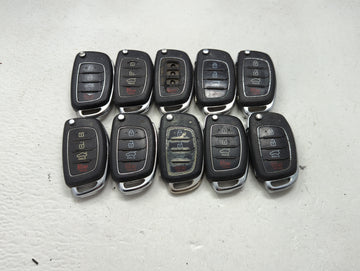 Lot of 10 Hyundai Keyless Entry Remote Fob MIXED FCC IDS MIXED PART 1473888 - Oemusedautoparts1.com