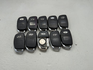 Lot of 10 Hyundai Keyless Entry Remote Fob MIXED FCC IDS MIXED PART 1473888
