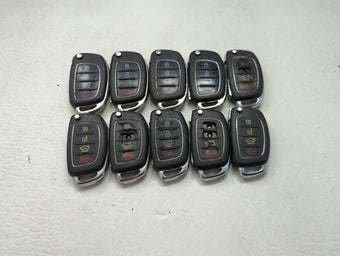compare product Lot of 10 Hyundai Keyless Entry Remote Fob MIXED FCC IDS MIXED PART 1473889
