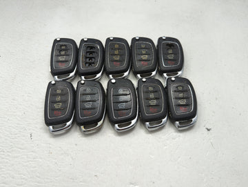 Lot of 10 Hyundai Keyless Entry Remote Fob MIXED FCC IDS MIXED PART 1473891 - Oemusedautoparts1.com