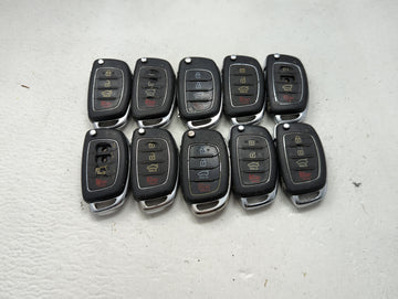 Lot of 10 Hyundai Keyless Entry Remote Fob MIXED FCC IDS MIXED PART 1473892 - Oemusedautoparts1.com