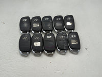 Lot of 10 Hyundai Keyless Entry Remote Fob MIXED FCC IDS MIXED PART 1473892 - Oemusedautoparts1.com