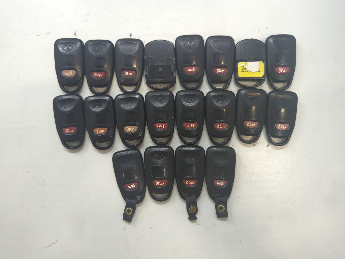 Lot of 20 Hyundai Keyless Entry Remote Fob UNKNOWN UNKNOWN - Oemusedautoparts1.com