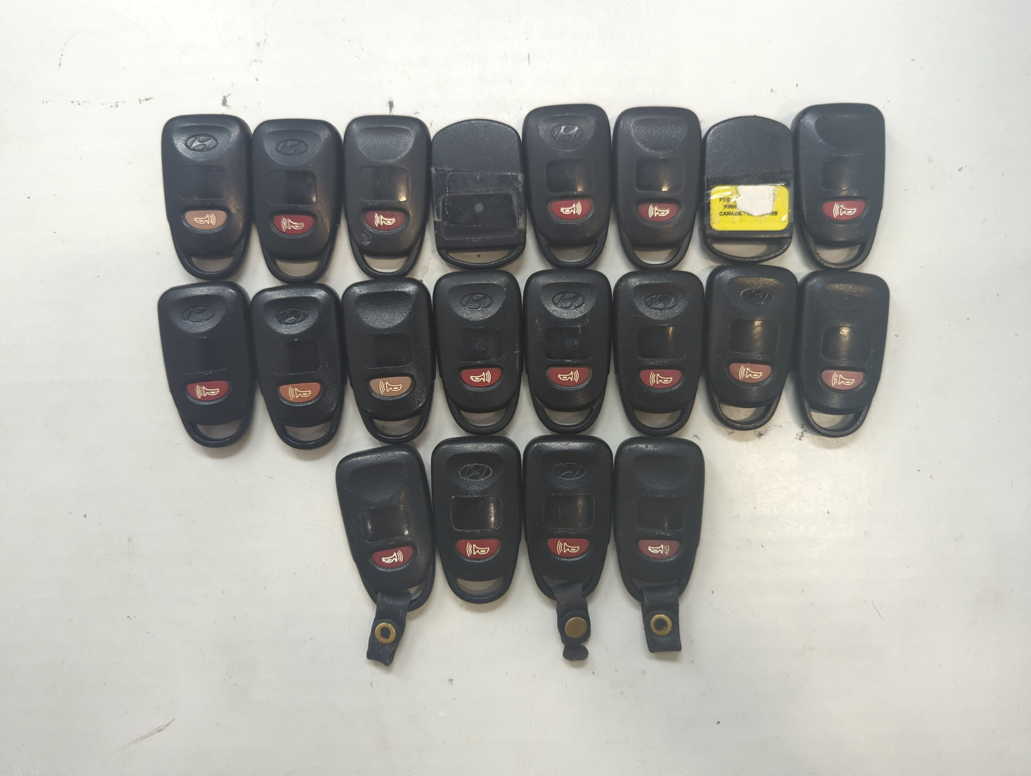 Lot of 20 Hyundai Keyless Entry Remote Fob UNKNOWN UNKNOWN - Oemusedautoparts1.com