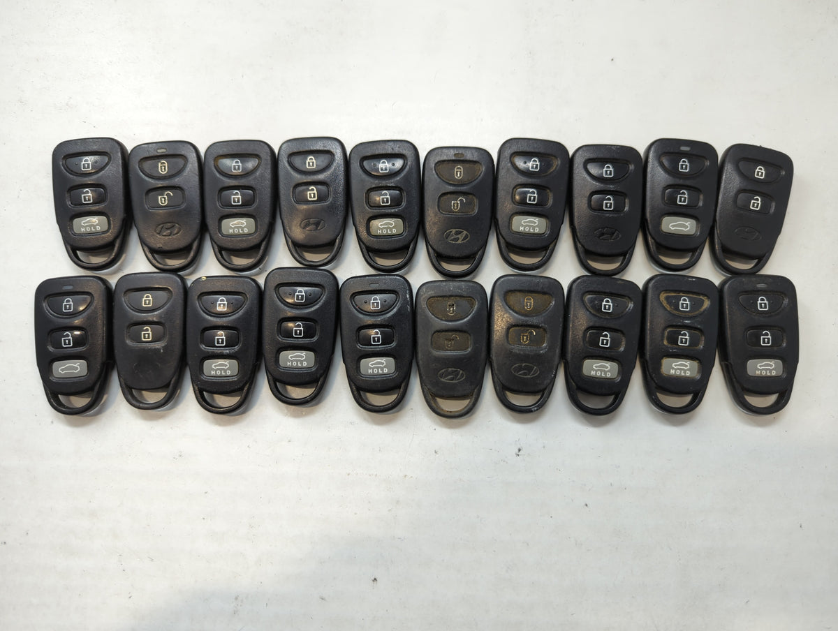 Lot of 20 Hyundai Keyless Entry Remote Fob MIXED FCC IDS MIXED PART 533926 - Oemusedautoparts1.com