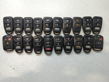 Lot of 20 Hyundai Keyless Entry Remote Fob MIXED FCC IDS MIXED PART 533928 - Oemusedautoparts1.com