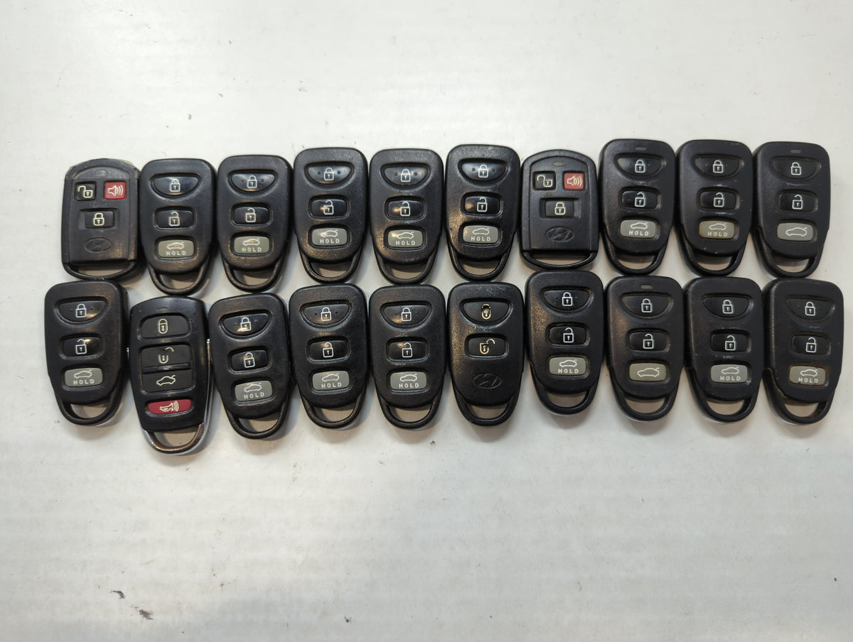 Lot of 20 Hyundai Keyless Entry Remote Fob MIXED FCC IDS MIXED PART 534960 - Oemusedautoparts1.com