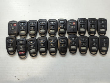 Lot of 20 Hyundai Keyless Entry Remote Fob MIXED FCC IDS MIXED PART 534960 - Oemusedautoparts1.com