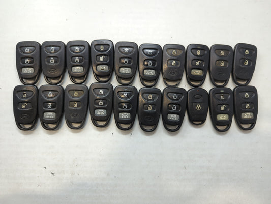 Lot of 20 Hyundai Keyless Entry Remote Fob MIXED FCC IDS MIXED PART - Oemusedautoparts1.com