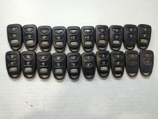 Lot of 20 Hyundai Keyless Entry Remote Fob MIXED FCC IDS MIXED PART - Oemusedautoparts1.com