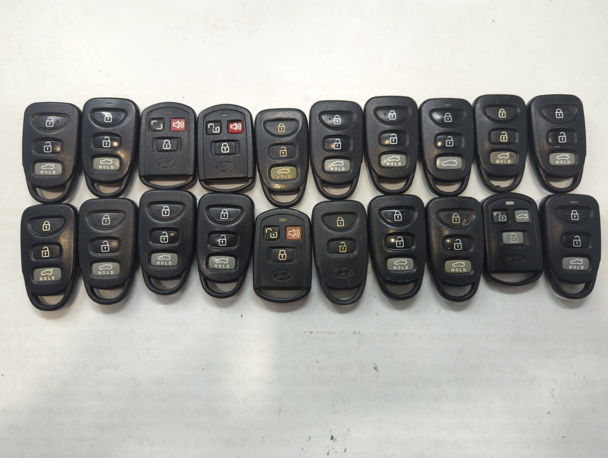 Lot of 20 Hyundai Keyless Entry Remote Fob MIXED FCC IDS MIXED PART 591491 - Oemusedautoparts1.com