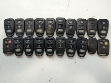 Lot of 20 Hyundai Keyless Entry Remote Fob MIXED FCC IDS MIXED PART - Oemusedautoparts1.com