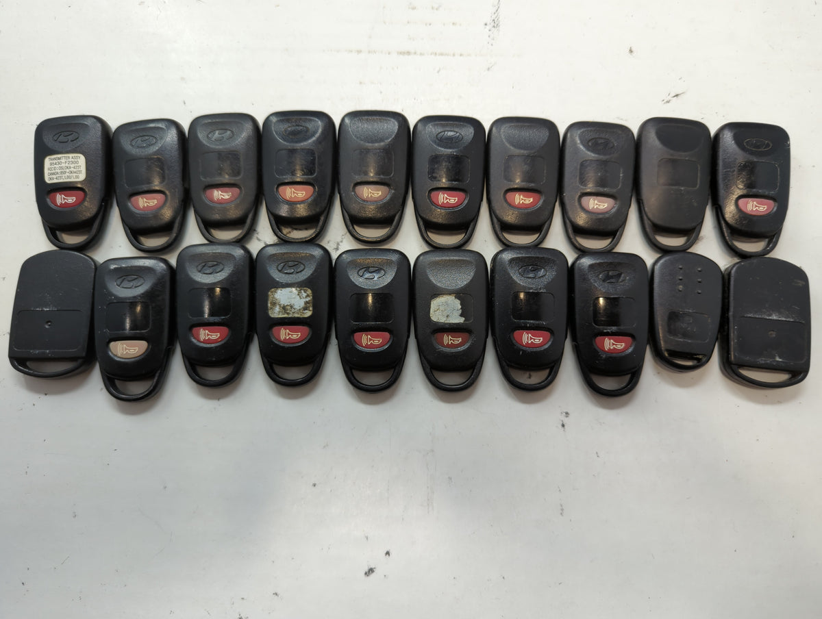 Lot of 20 Hyundai Keyless Entry Remote Fob MIXED FCC IDS MIXED PART 639459 - Oemusedautoparts1.com