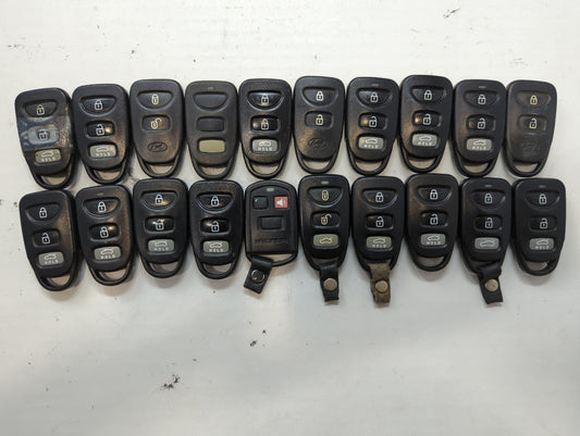 Lot of 20 Hyundai Keyless Entry Remote Fob MIXED FCC IDS MIXED PART - Oemusedautoparts1.com