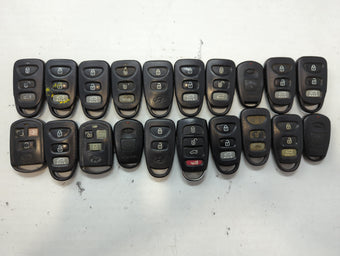 compare product Lot of 20 Hyundai Keyless Entry Remote Fob MIXED FCC IDS MIXED PART