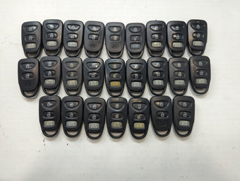 compare product Lot of 25 Hyundai Keyless Entry Remote Fob MIXED FCC IDS MIXED PART