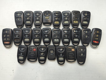 compare product Lot of 25 Hyundai Keyless Entry Remote Fob MIXED FCC IDS MIXED PART