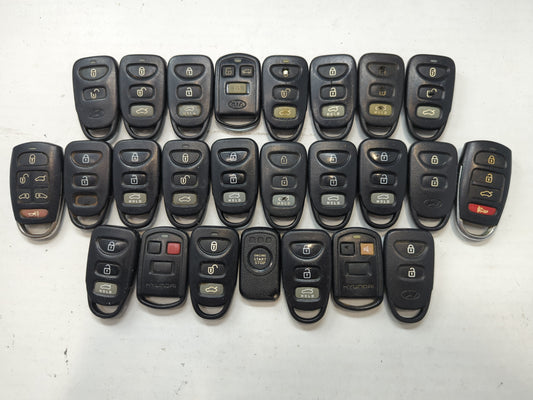 Lot of 25 Hyundai Keyless Entry Remote Fob MIXED FCC IDS MIXED PART - Oemusedautoparts1.com