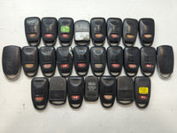 Lot of 25 Hyundai Keyless Entry Remote Fob MIXED FCC IDS MIXED PART - Oemusedautoparts1.com
