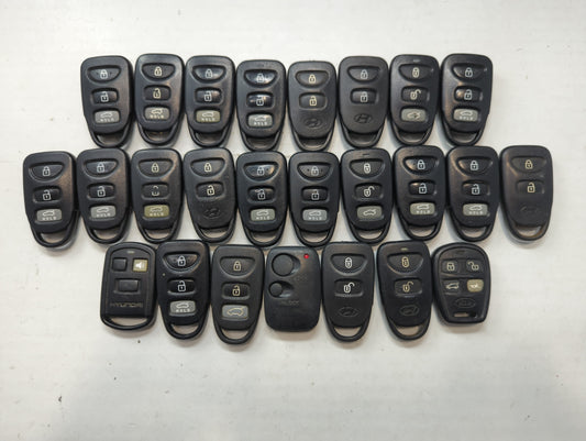 Lot of 25 Hyundai Keyless Entry Remote Fob MIXED FCC IDS MIXED PART - Oemusedautoparts1.com