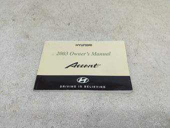 compare product 0 Hyundai Accent Owners Manual Book Guide OEM Used Auto Parts