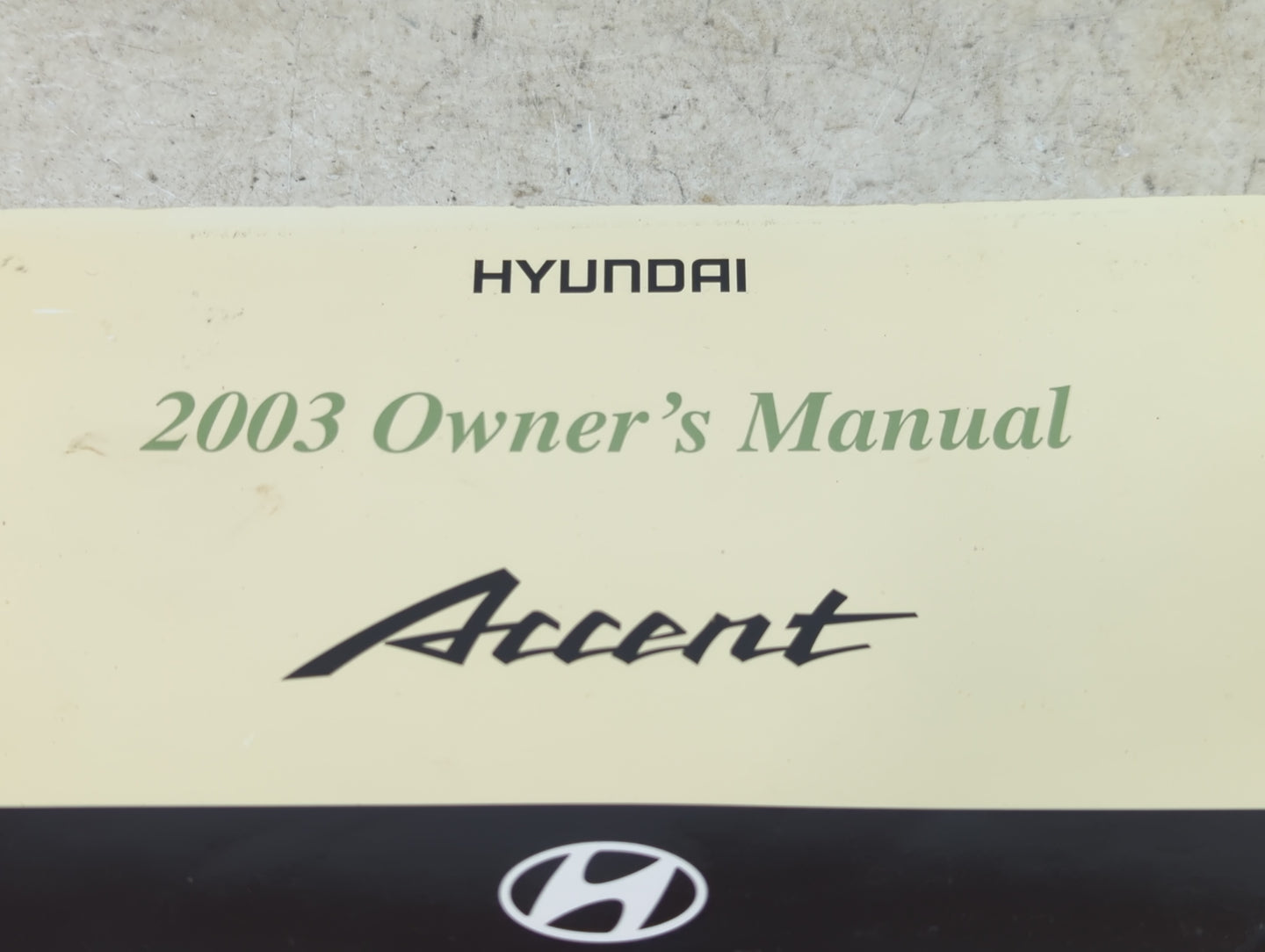 0 Hyundai Accent Owners Manual Book Guide OEM Used Auto Parts - Oemusedautoparts1.com