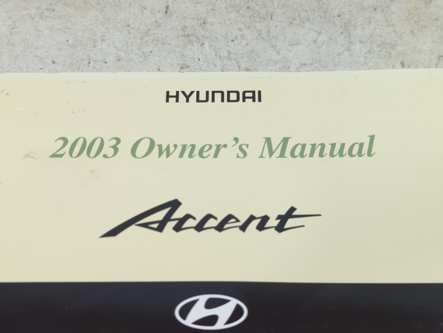 0 Hyundai Accent Owners Manual Book Guide OEM Used Auto Parts - Oemusedautoparts1.com