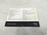 0 Hyundai Elantra Owners Manual Book Guide OEM Used Auto Parts - Oemusedautoparts1.com